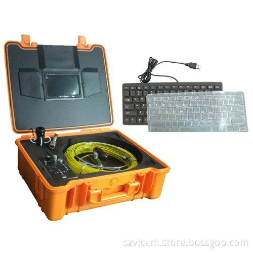 Simple Pipe Inspection Kit with Keyboard and DVR